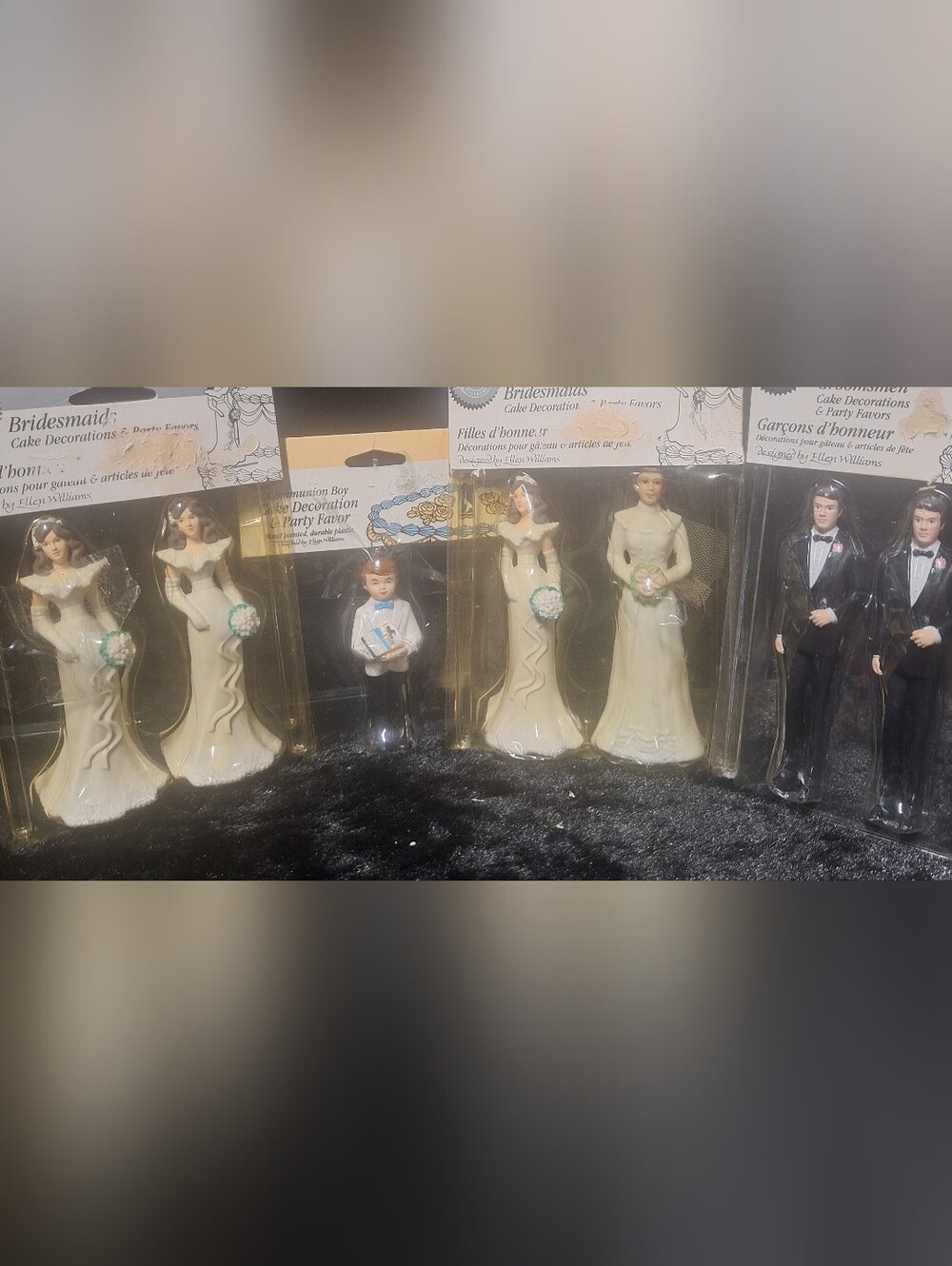 Bundle: Wilton Bridesmaids & Groomsmen Cake Toppers - Bridal Figurines
